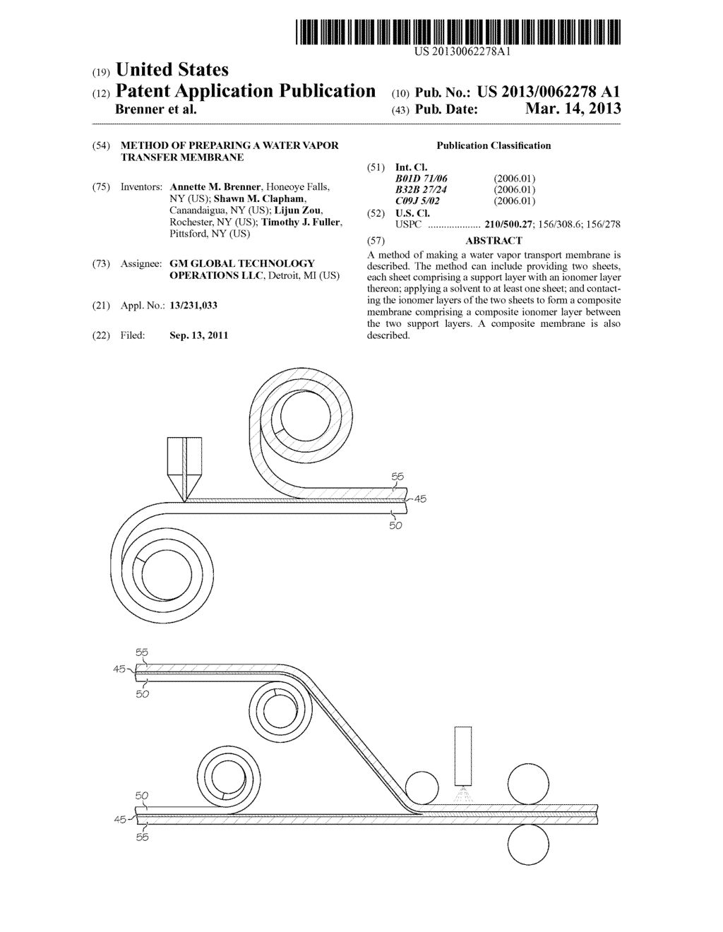 METHOD OF PREPARING A WATER VAPOR TRANSFER MEMBRANE - diagram, schematic, and image 01