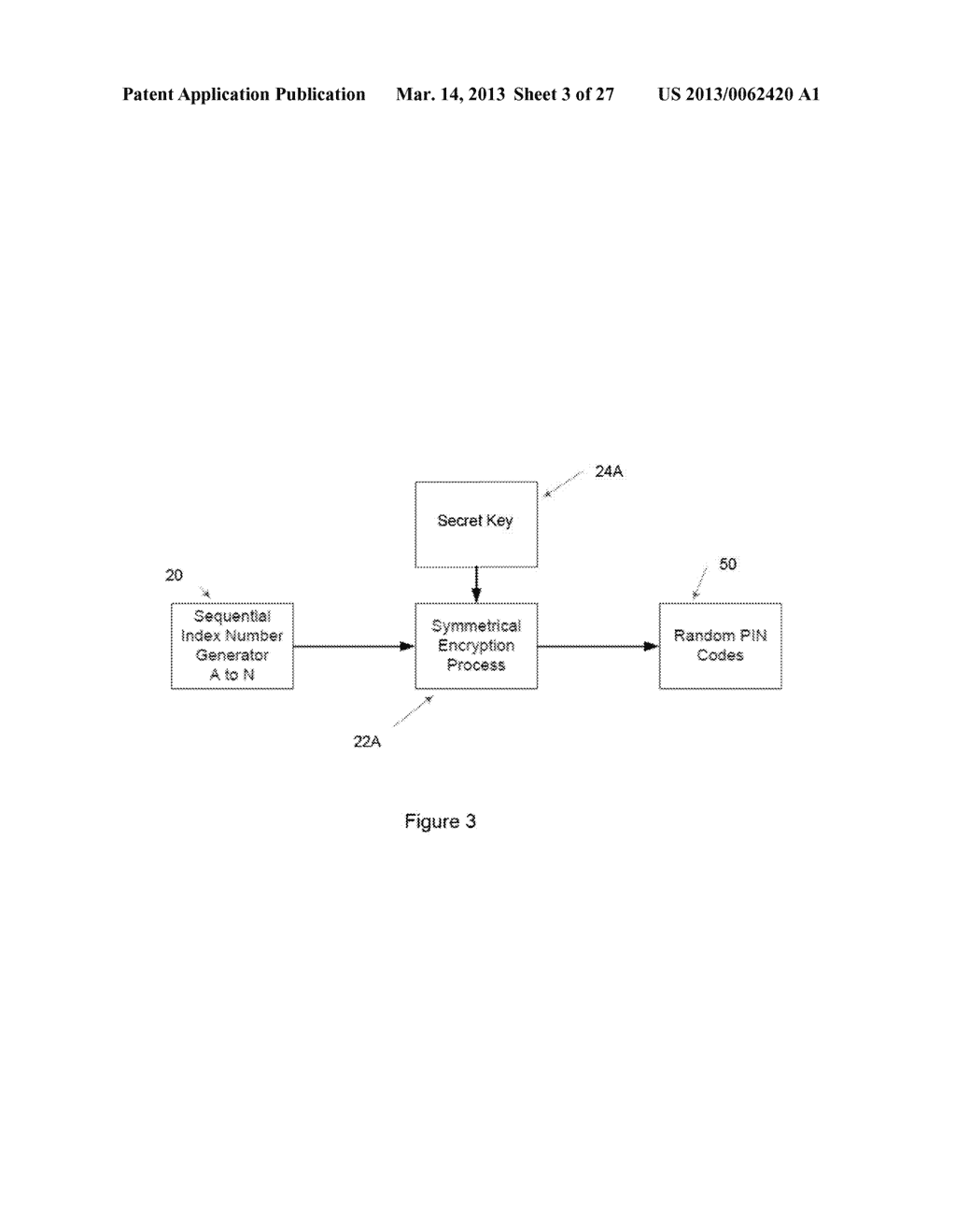 METHOD AND SYSTEM FOR THE GENERATION AND VALIDATION OF PERSONAL     IDENTIFICATION NUMBERS - diagram, schematic, and image 04