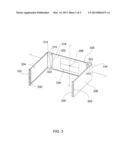 ARM-ANCHORED COLLAPSIBLE BRACKET FOR HOLDING RACK-MOUNTABLE EQUIPMENT diagram and image