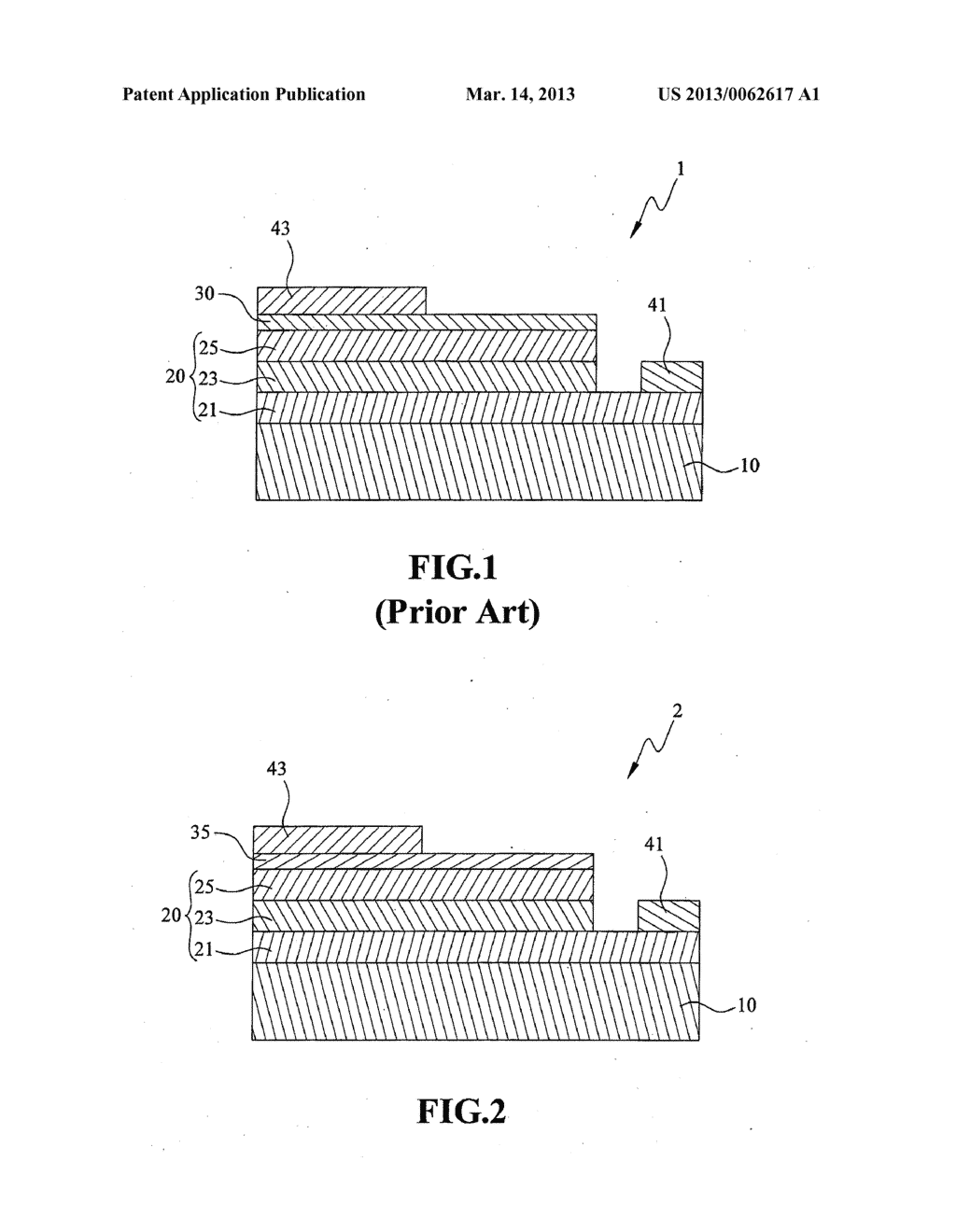 LIGHT EMITTING DIODE STRUCTURE WITH TRANSPARENT CONDUCTIVE HEAT     DISSIPATION FILM - diagram, schematic, and image 02