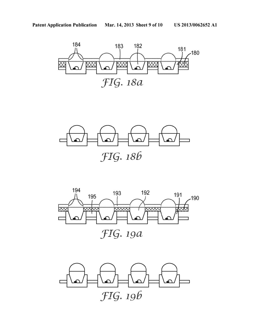 LED DEVICES HAVING LENSES AND METHODS OF MAKING SAME - diagram, schematic, and image 10