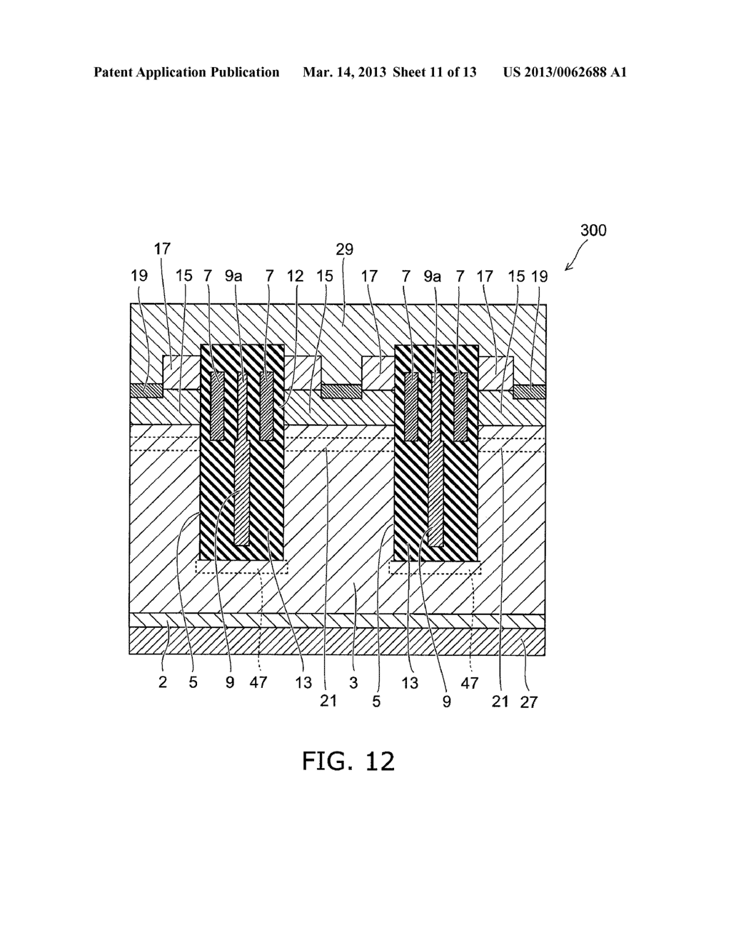 SEMICONDUCTOR DEVICE AND METHOD FOR MANUFACTURING SAME - diagram, schematic, and image 12