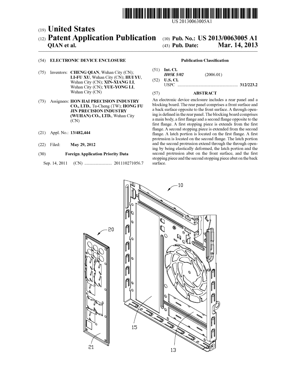 ELECTRONIC DEVICE ENCLOSURE - diagram, schematic, and image 01