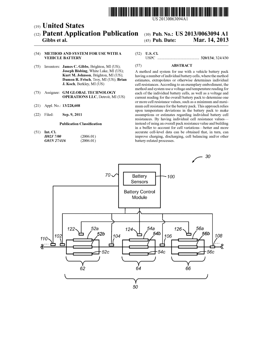 METHOD AND SYSTEM FOR USE WITH A VEHICLE BATTERY - diagram, schematic, and image 01