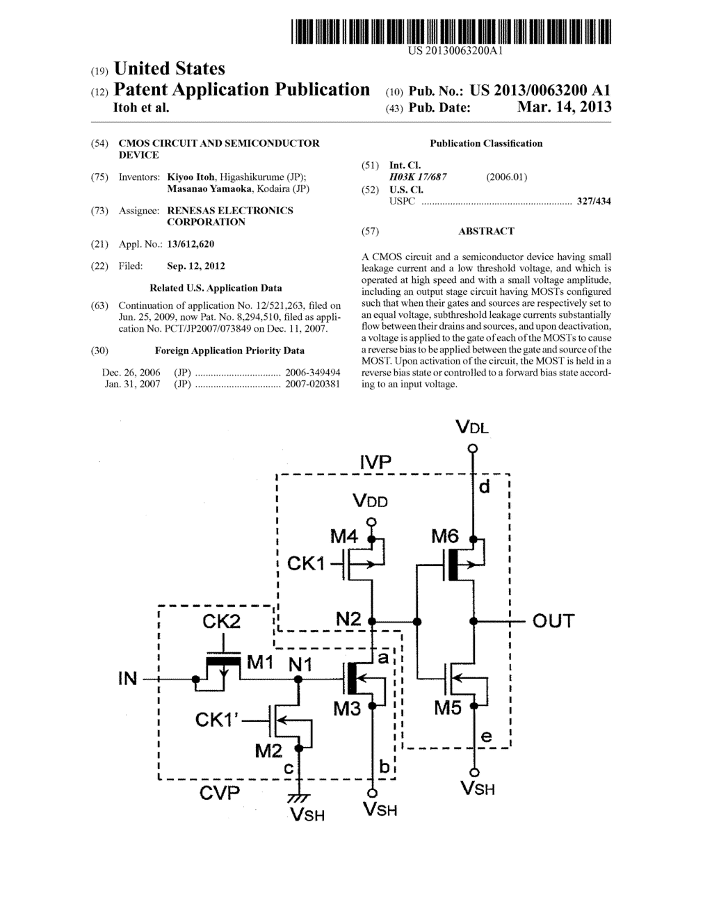 CMOS CIRCUIT AND SEMICONDUCTOR DEVICE - diagram, schematic, and image 01