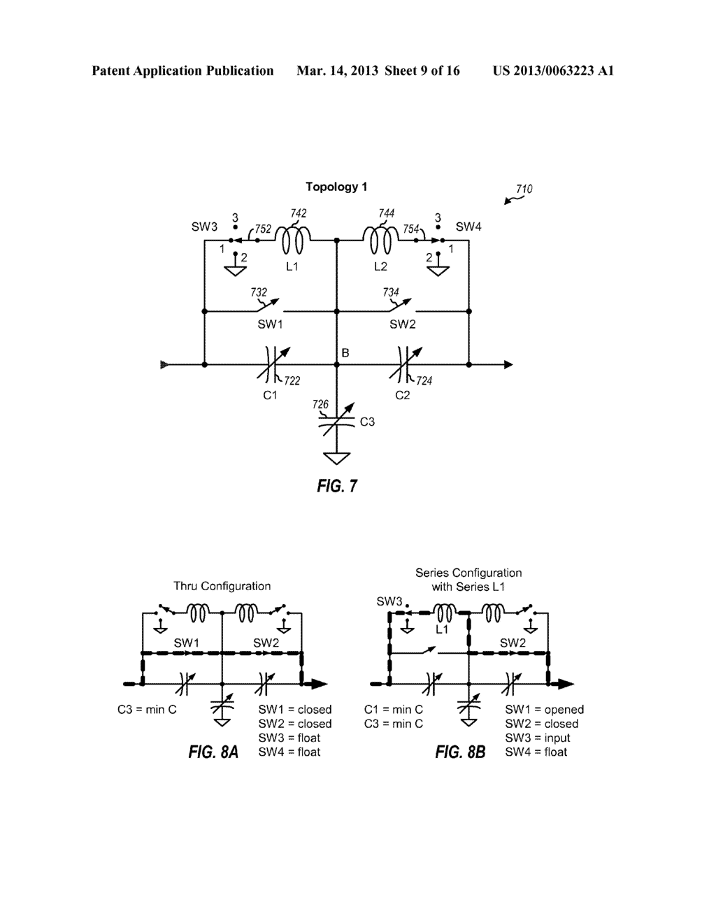 IMPEDANCE MATCHING CIRCUITS WITH MULTIPLE CONFIGURATIONS - diagram, schematic, and image 10