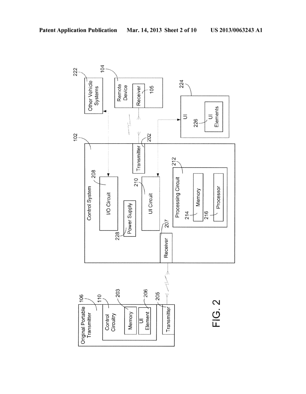 SYSTEMS AND METHODS FOR CONFIGURING AND OPERATING A WIRELESS CONTROL     SYSTEM IN A VEHICLE FOR ACTIVATION OF A REMOTE DEVICE - diagram, schematic, and image 03