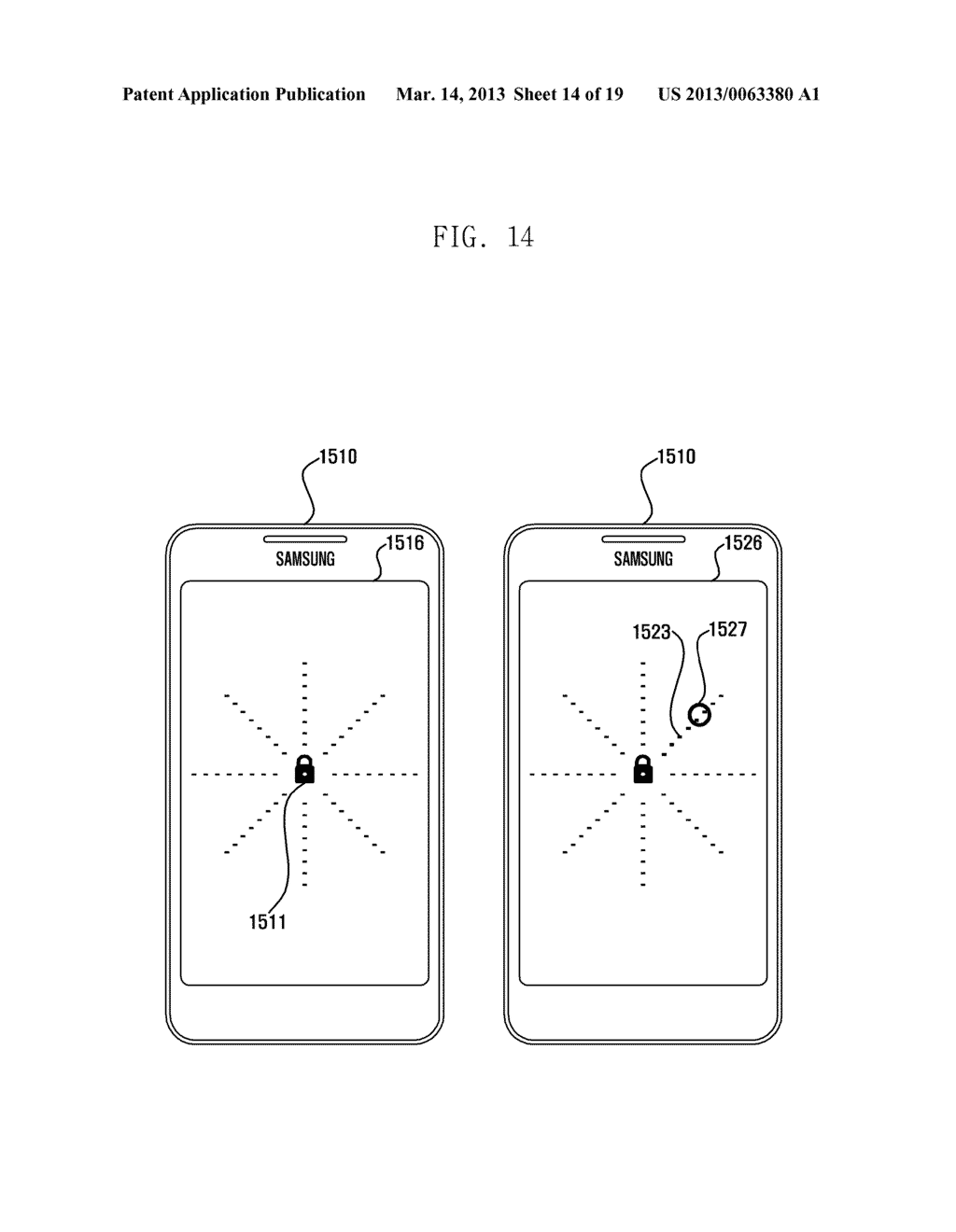 USER INTERFACE FOR CONTROLLING RELEASE OF A LOCK STATE IN A TERMINAL - diagram, schematic, and image 15