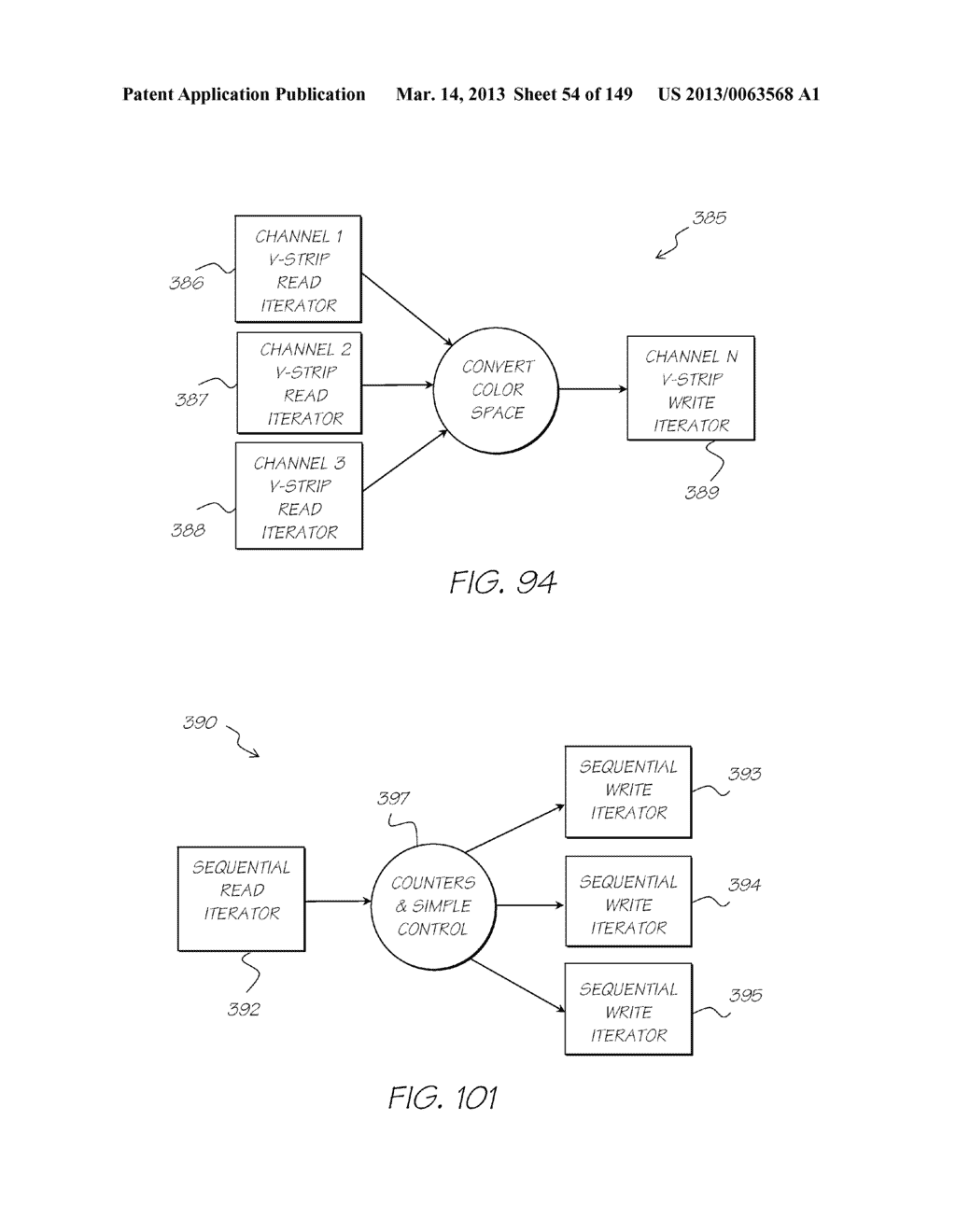CAMERA SYSTEM COMPRISING COLOR DISPLAY AND PROCESSOR FOR DECODING DATA     BLOCKS IN PRINTED CODING PATTERN - diagram, schematic, and image 55