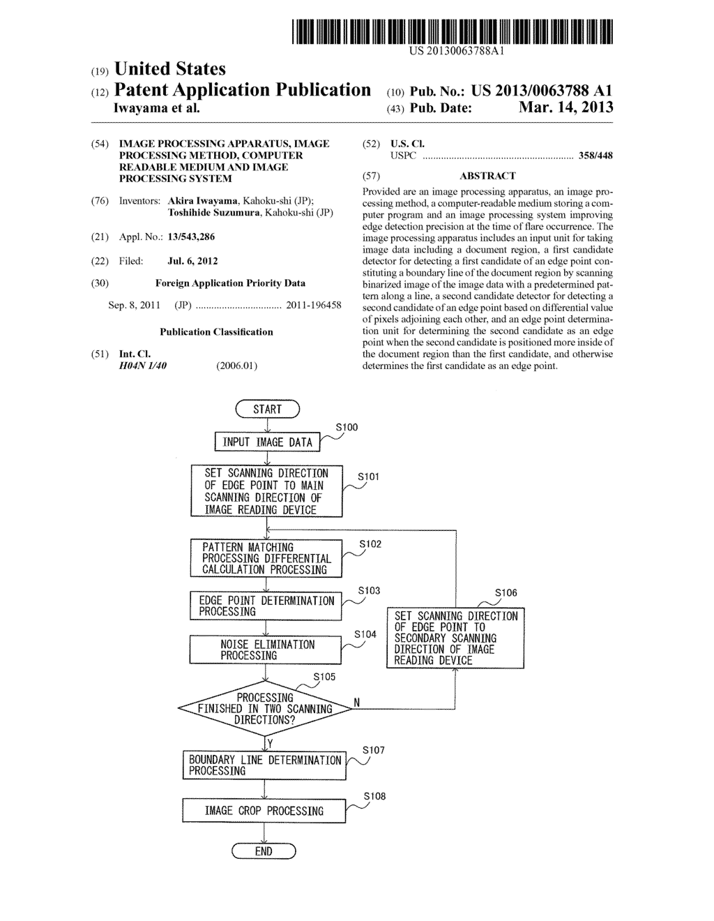 IMAGE PROCESSING APPARATUS, IMAGE PROCESSING METHOD, COMPUTER READABLE     MEDIUM AND IMAGE PROCESSING SYSTEM - diagram, schematic, and image 01