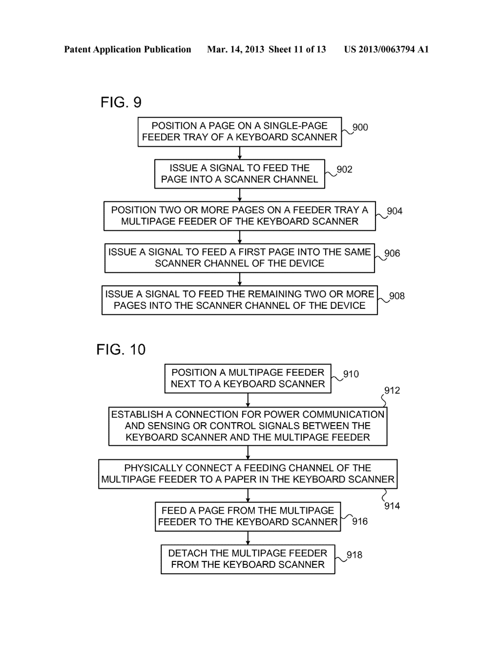 SYSTEM, METHOD AND DEVICE FOR MULTI-PAGE FEED FOR KEYBOARD SCANNER - diagram, schematic, and image 12