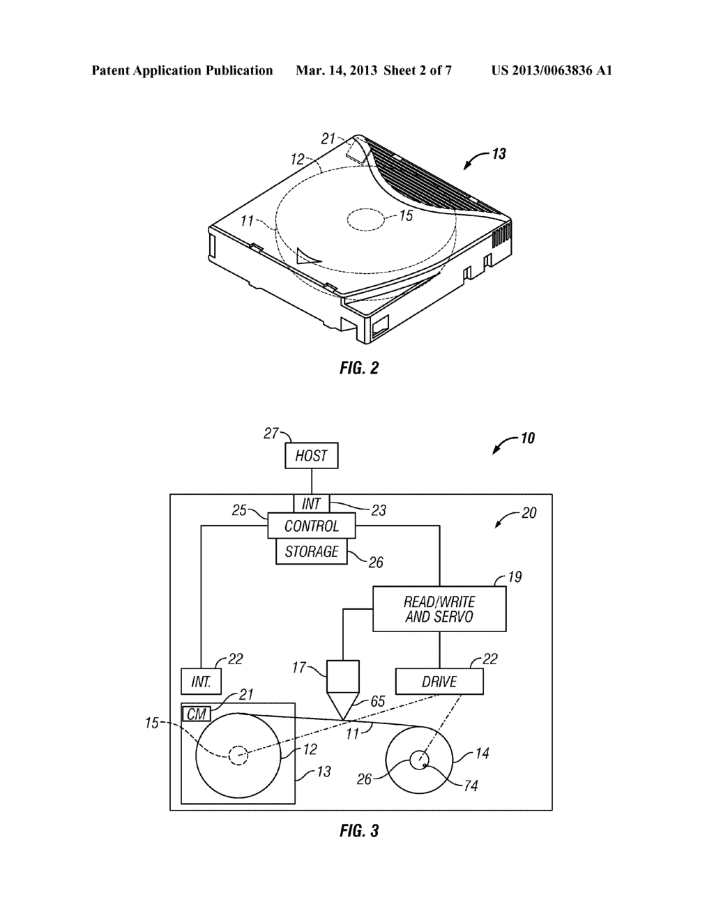 TAPE DRIVE PROVIDED WRITE FORMAT FOR OVERWRITE ERASURE OF MAGNETIC TAPE     DATA RECORDED IN TRACKS - diagram, schematic, and image 03