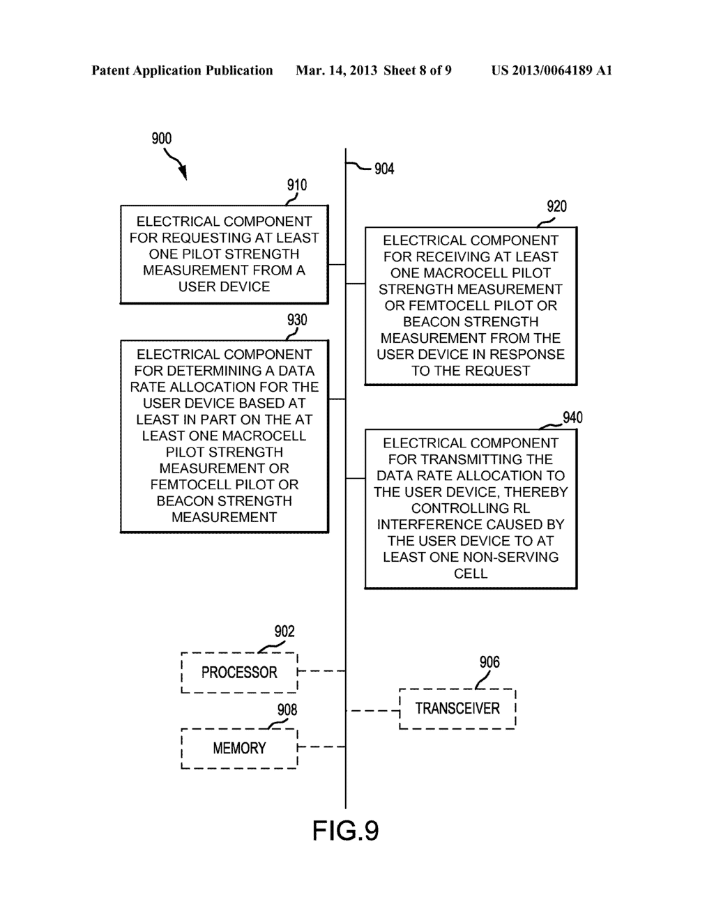 APPARATUS AND METHOD FOR MOBILE ASSISTED REVERSE LINK INTERFERENCE     MANAGEMENT - diagram, schematic, and image 09