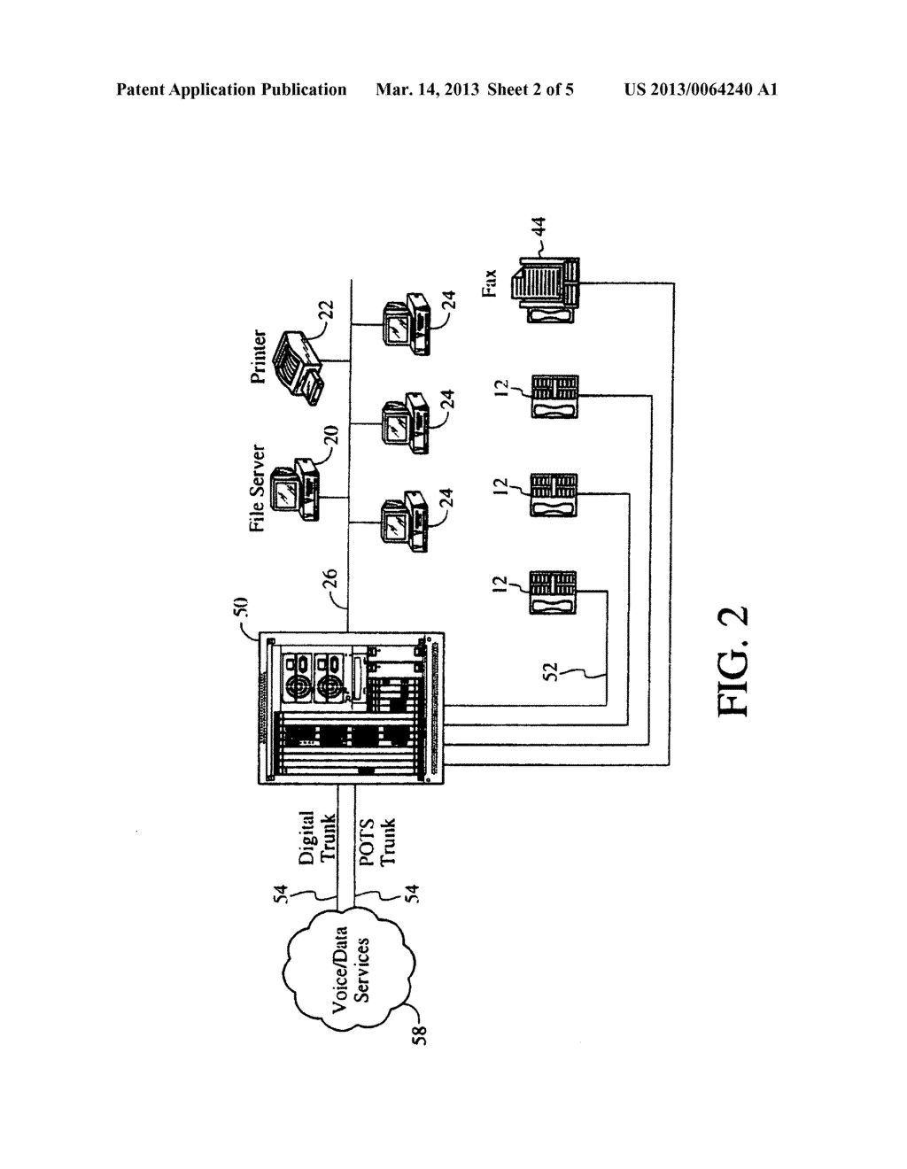 Systems and methods for multiple mode voice and data communications using     intelligenty bridged TDM and packet buses - diagram, schematic, and image 03