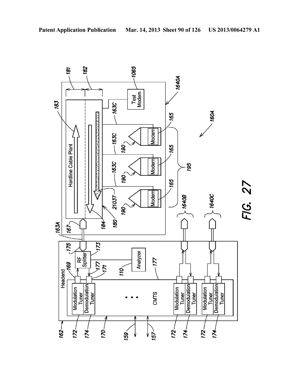 METHODS FOR INGRESS MITIGATION IN CABLE COMMUNICATION SYSTEMS INVOLVING     REPAIR, REPLACEMENT AND/OR ADJUSTMENT OF INFRASTRUCTURE ELEMENTS - diagram, schematic, and image 91