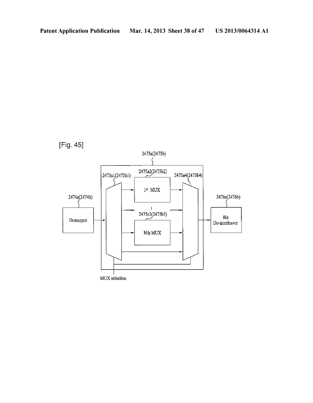 APPARATUS FOR TRANSMITTING AND RECEIVING A SIGNAL AND METHOD OF     TRANSMITTING AND RECEIVING A SIGNAL - diagram, schematic, and image 39