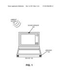 METHOD AND APPARATUS FOR USING A SOUND SENSOR TO ADJUST THE AUDIO OUTPUT     FOR A DEVICE diagram and image