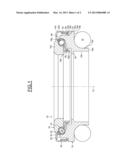 AXIAL THRUST BEARING DEVICE WITH A SEALING RING diagram and image