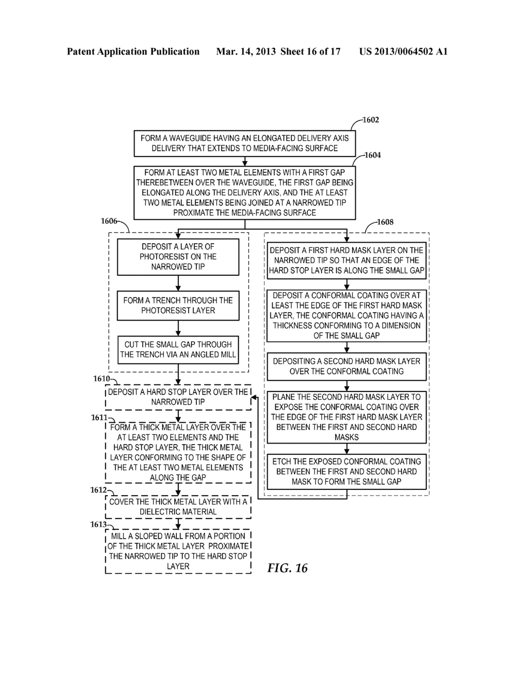 Plasmonic Transducer Having Two Metal Elements with a Gap Disposed     Therebetween - diagram, schematic, and image 17