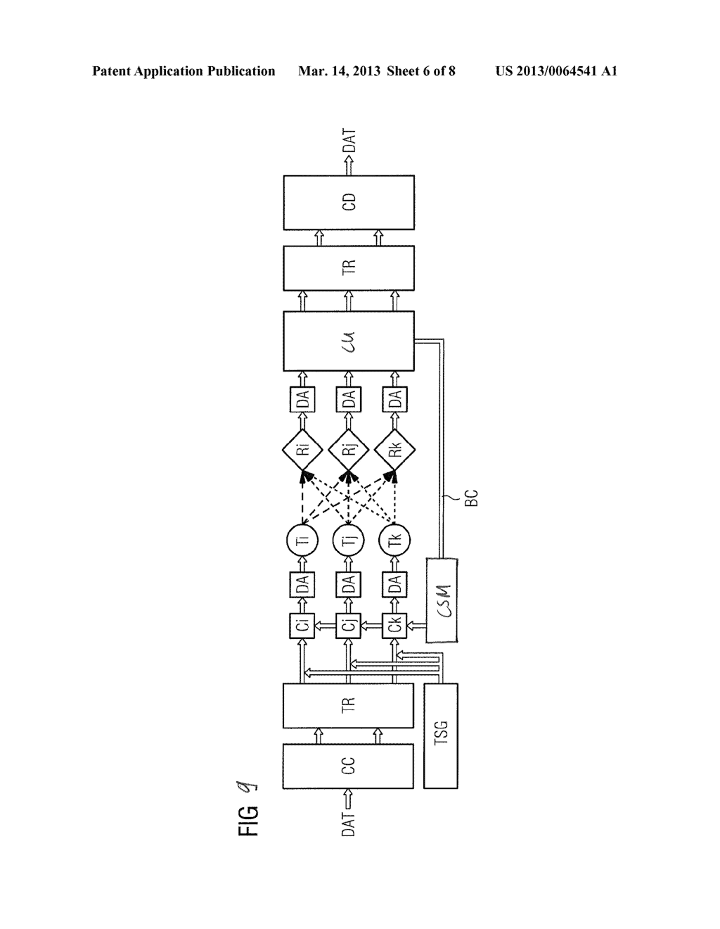 METHOD AND ARRANGEMENT FOR STABILIZING A COLOUR CODING METHOD FOR OPTICAL     TRANSMISSION OF DATA - diagram, schematic, and image 07