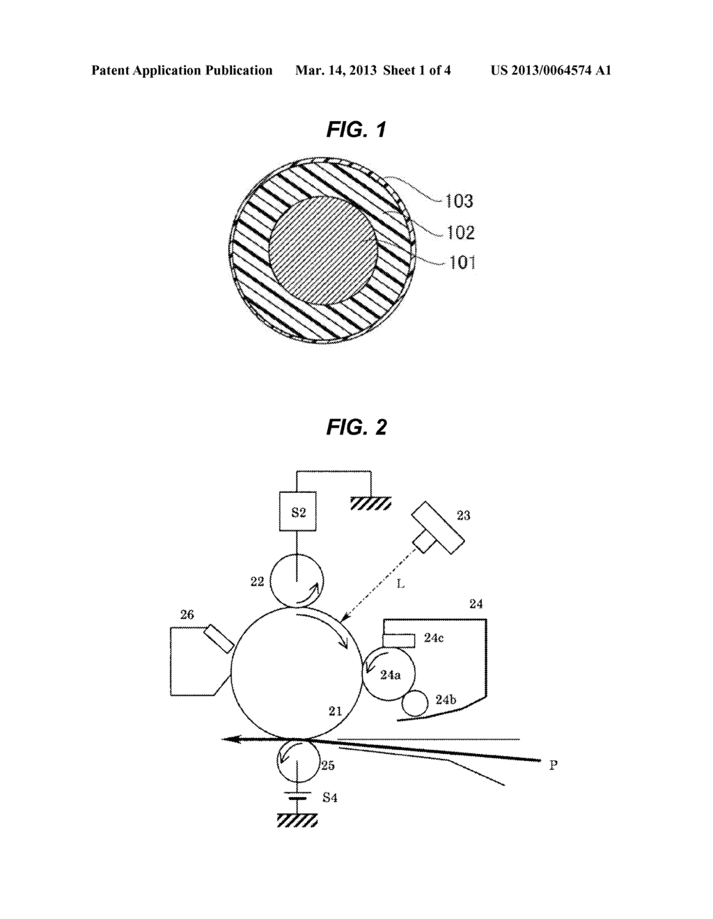 CHARGING MEMBER AND METHOD OF PRODUCING THE MEMBER, PROCESS CARTRIDGE, AND     ELECTROPHOTOGRAPHIC IMAGE-FORMING APPARATUS - diagram, schematic, and image 02