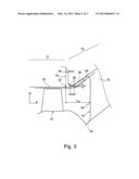 INTERMEDIATE HOUSING OF A GAS TURBINE HAVING AN OUTER BOUNDING WALL HAVING     A CONTOUR THAT CHANGES IN THE CIRCUMFERENTIAL DIRECTION UPSTREAM OF A     SUPPORTING RIB TO REDUCE SECONDARY FLOW LOSSES diagram and image