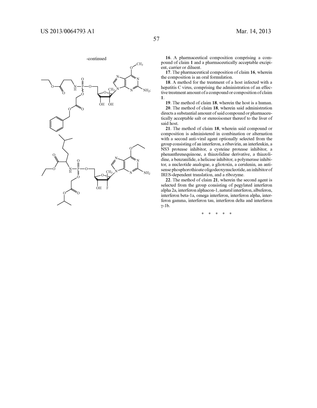 COMPOUNDS AND PHARMACEUTICAL COMPOSITIONS FOR THE TREATMENT OF VIRAL     INFECTIONS - diagram, schematic, and image 58