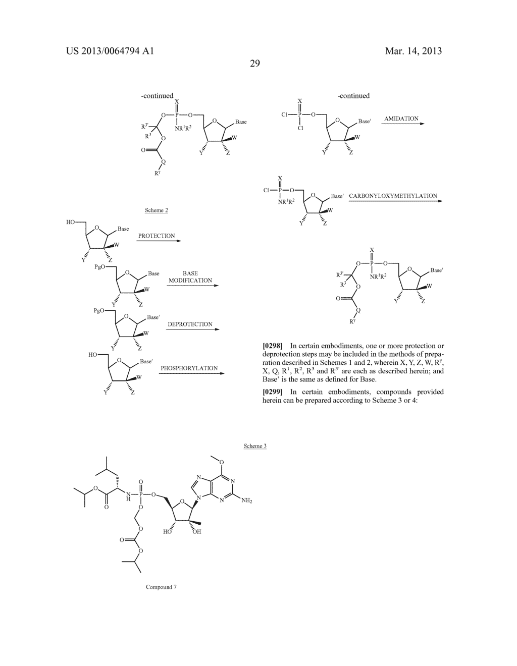 Substituted Carbonyloxymethylphosphoramidate Compounds and Pharmaceutical     Compositions for the Treatment of Viral Infections - diagram, schematic, and image 30