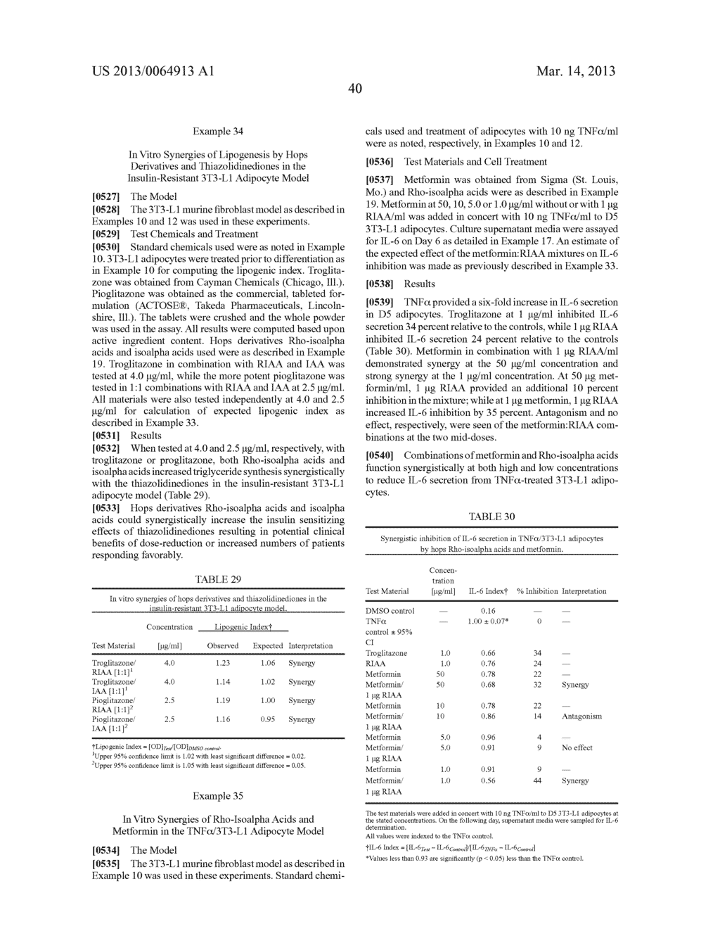 ANTI-INFLAMMATORY BOTANICAL PRODUCTS FOR THE TREATMENT OF METABOLIC     SYNDROME AND DIABETES - diagram, schematic, and image 69