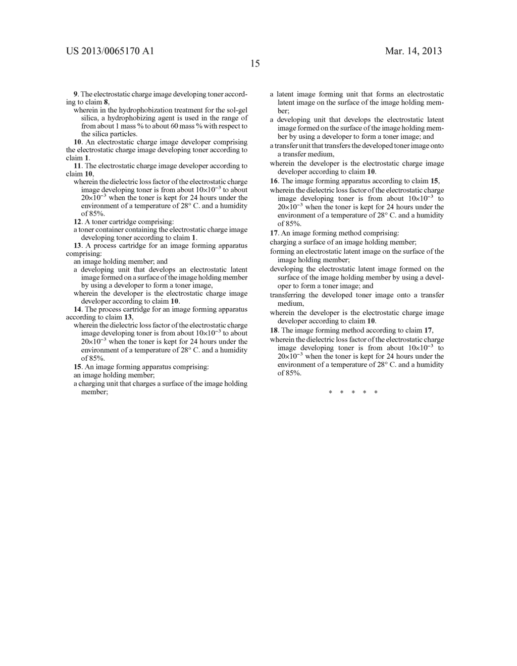 ELECTROSTATIC CHARGE IMAGE DEVELOPING TONER, ELECTROSTATIC CHARGE IMAGE     DEVELOPER, TONER CARTRIDGE, PROCESS CARTRIDGE, IMAGE FORMING APPARATUS,     AND IMAGE FORMING METHOD - diagram, schematic, and image 18