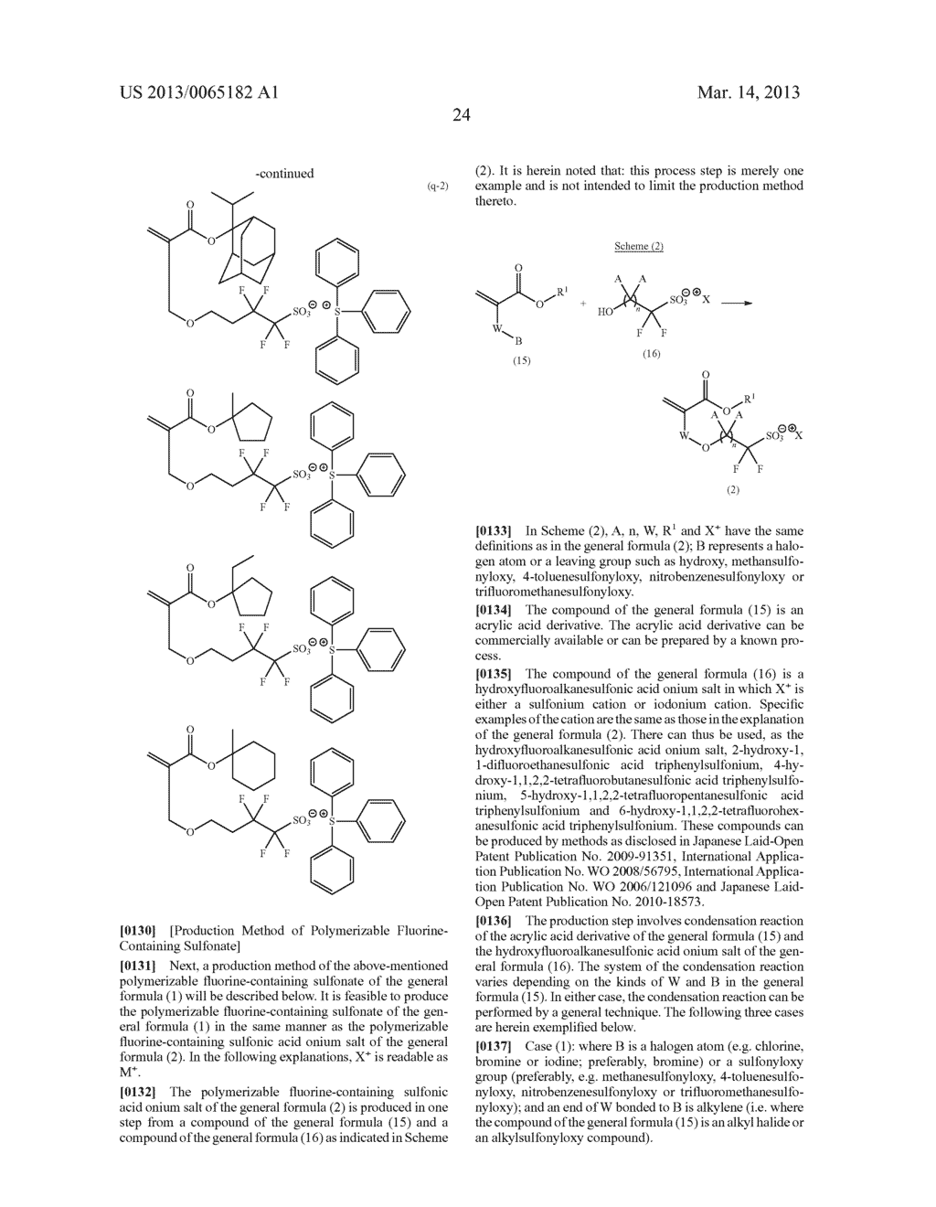 Fluorine-Containing Sulfonate, Fluorine-Containing Sulfonate Resin, Resist     Composition and Pattern Formation Method - diagram, schematic, and image 25