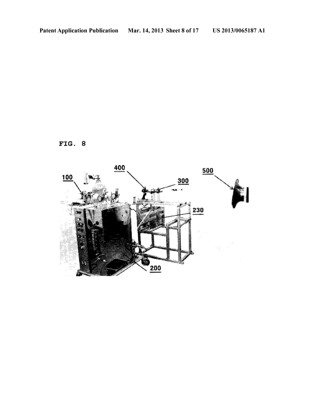 METAL POWDER IGNITION APPARATUS, METAL POWDER IGNITION METHOD, COMPACT     METAL POWDER COMBUSTION APPARATUS AND METAL POWDER COMBUSTION METHOD     USING WATER PLASMA - diagram, schematic, and image 09