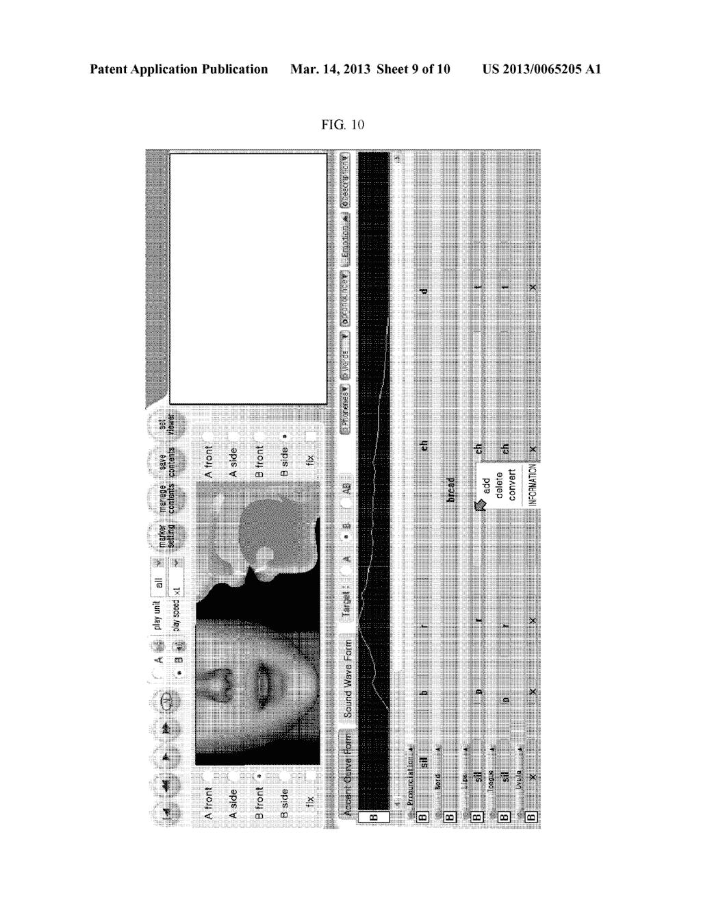 APPARATUS AND METHOD FOR GENERATING VOCAL ORGAN ANIMATION - diagram, schematic, and image 10