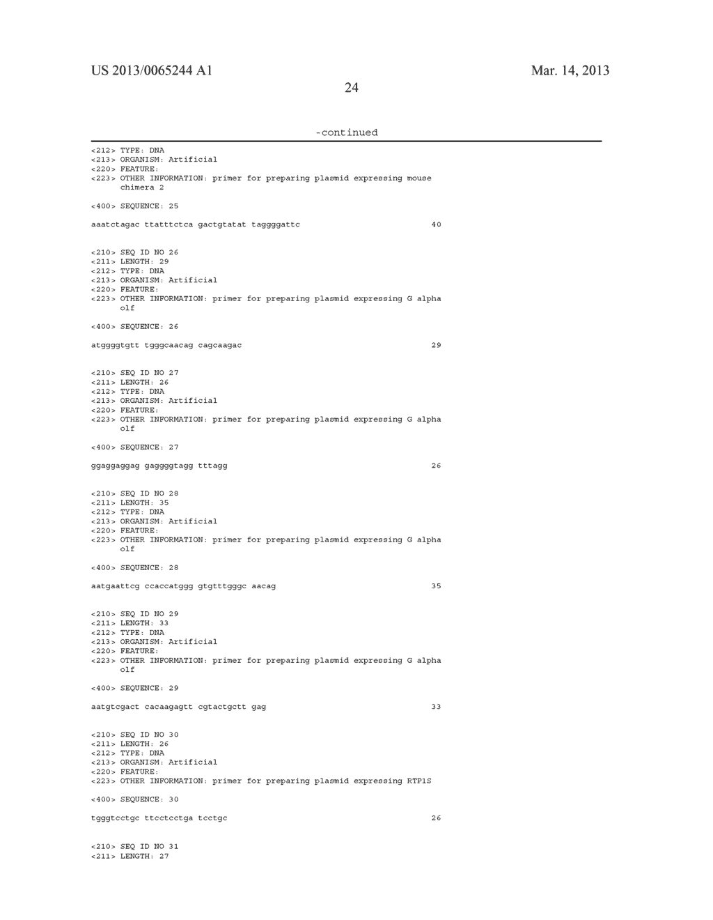 METHOD FOR PRODUCING cAMP USING CHIMERIC OLFACTORY RECEPTOR - diagram, schematic, and image 42