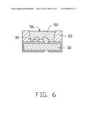 METHOD FOR MANUFACTURING LED WITH AN ENCAPSULANT HAVING A FLAT TOP FACE diagram and image