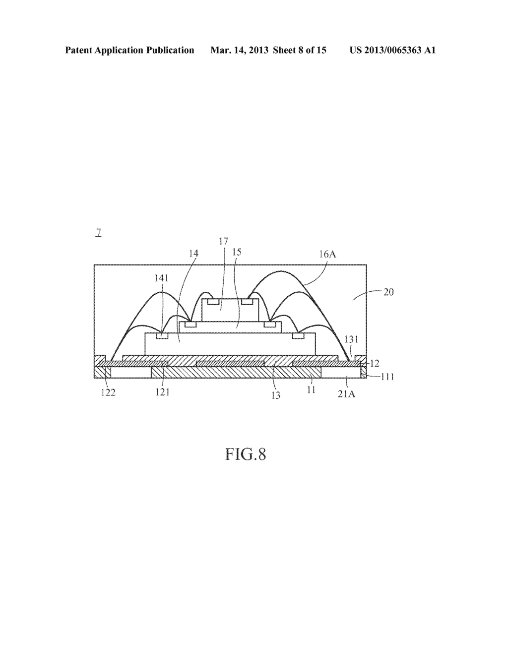 METHOD FOR MANUFACTURING A CHIP PACKAGING STRUCTURE - diagram, schematic, and image 09