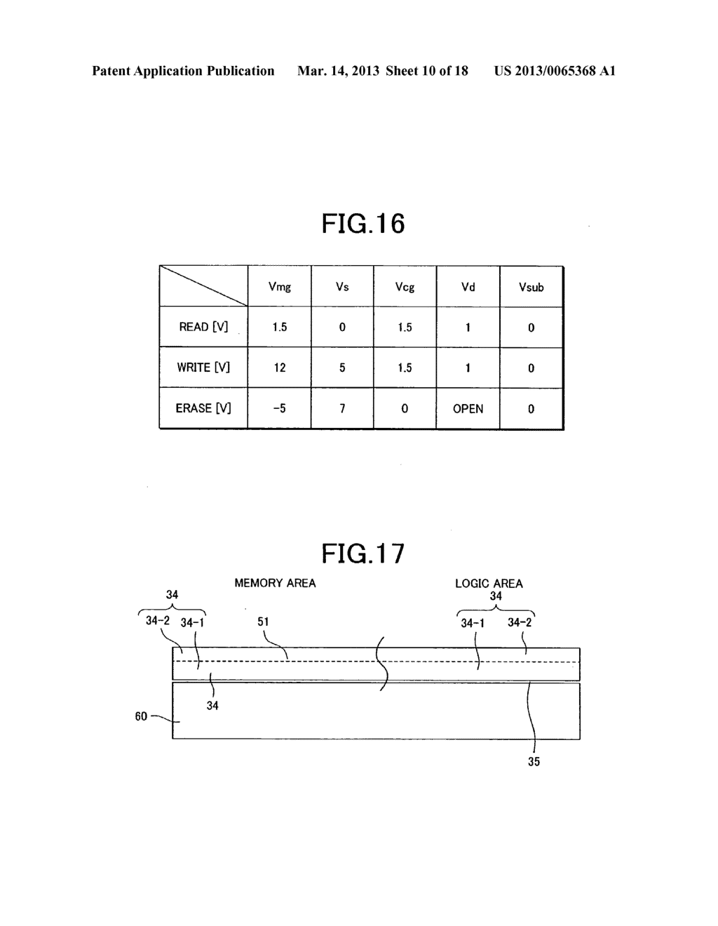NON-VOLATILE SEMICONDUCTOR DEVICE AND METHOD OF FABRICATING EMBEDDED     NON-VOLATILE SEMICONDUCTOR MEMORY DEVICE WITH SIDEWALL GATE - diagram, schematic, and image 11