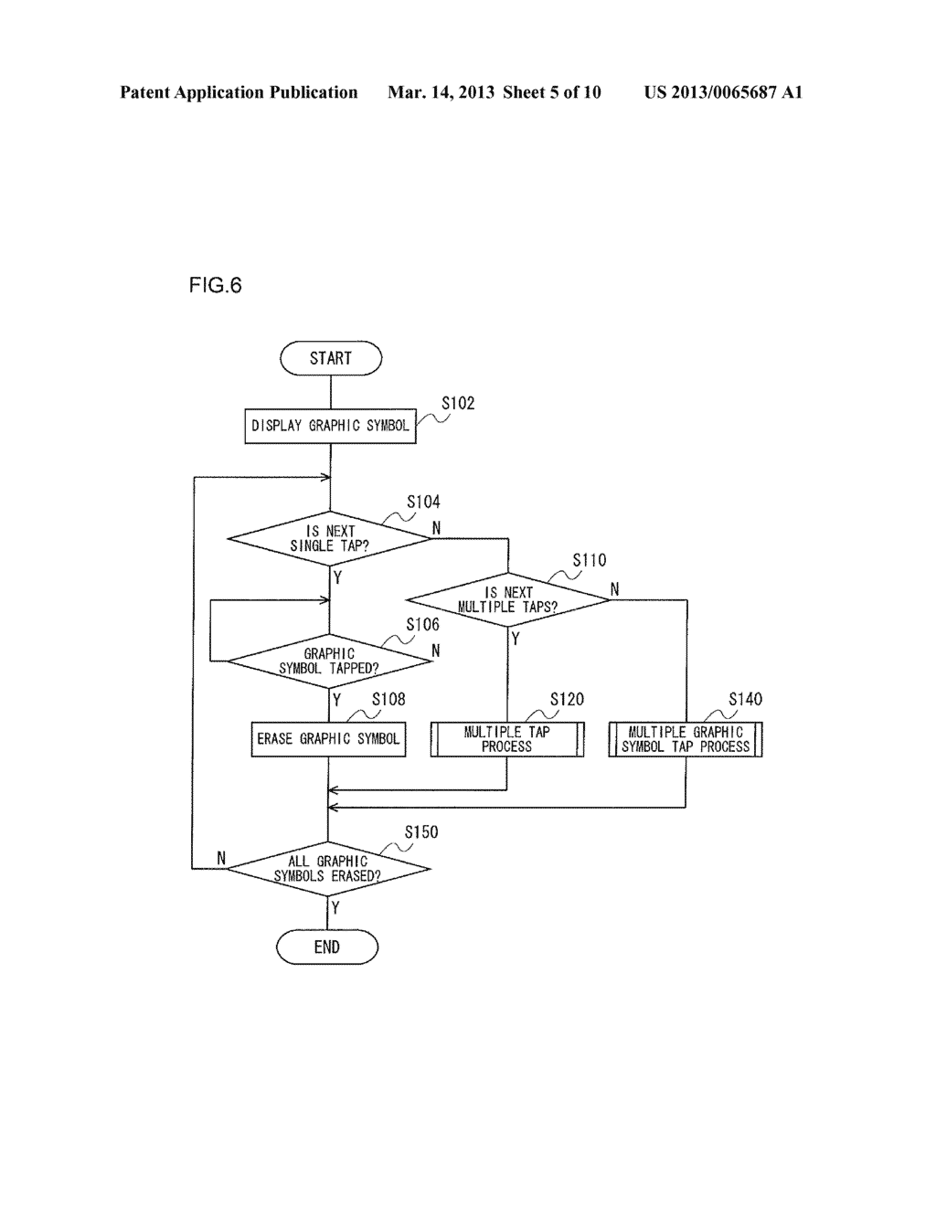 Game Device, Game Control Method, and Game Control Program for Controlling     Game on the Basis of a Position Input Received via Touch Panel - diagram, schematic, and image 06