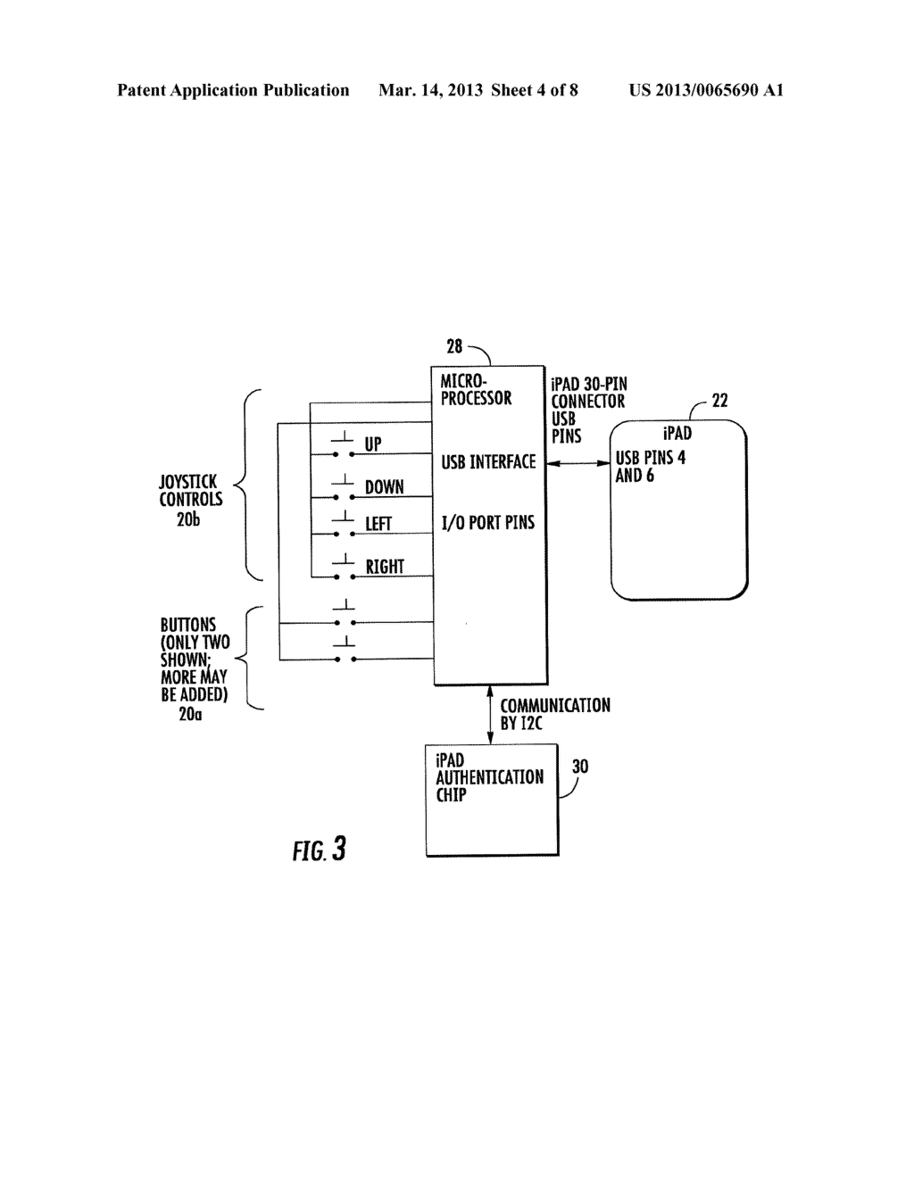 ARCADE-STYLE GAME CONTROLLER FOR A TABLET COMPUTING DEVICE - diagram, schematic, and image 05