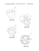 DIMPLE PATTERNS FOR GOLF BALLS diagram and image