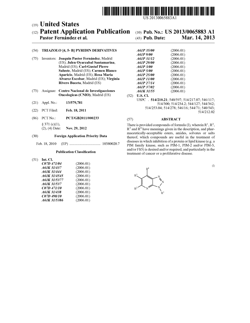 Triazolo [4, 5- B] Pyridin Derivatives - diagram, schematic, and image 01