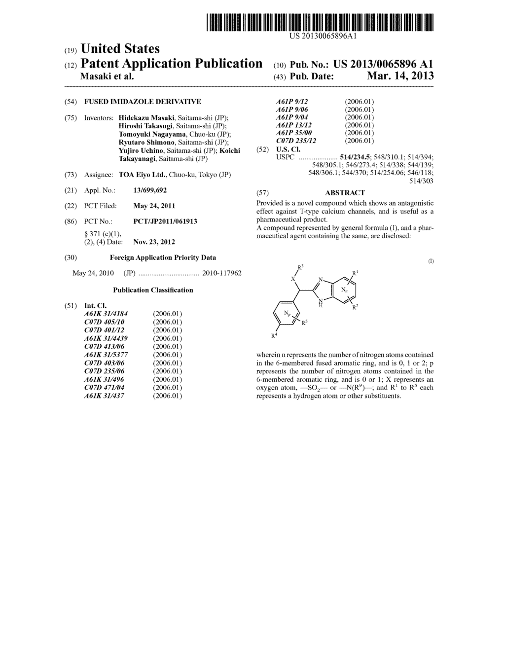 FUSED IMIDAZOLE DERIVATIVE - diagram, schematic, and image 01