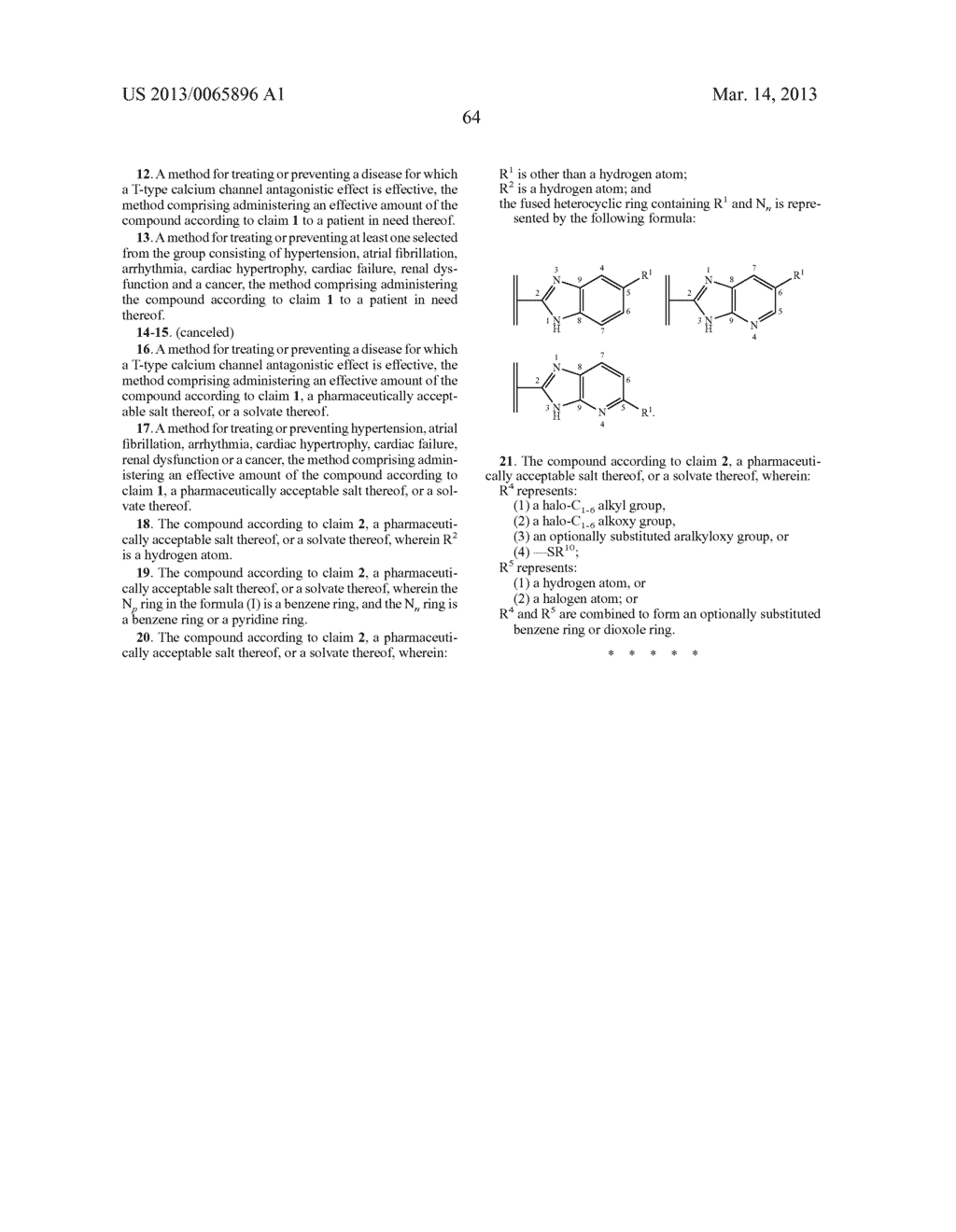 FUSED IMIDAZOLE DERIVATIVE - diagram, schematic, and image 65