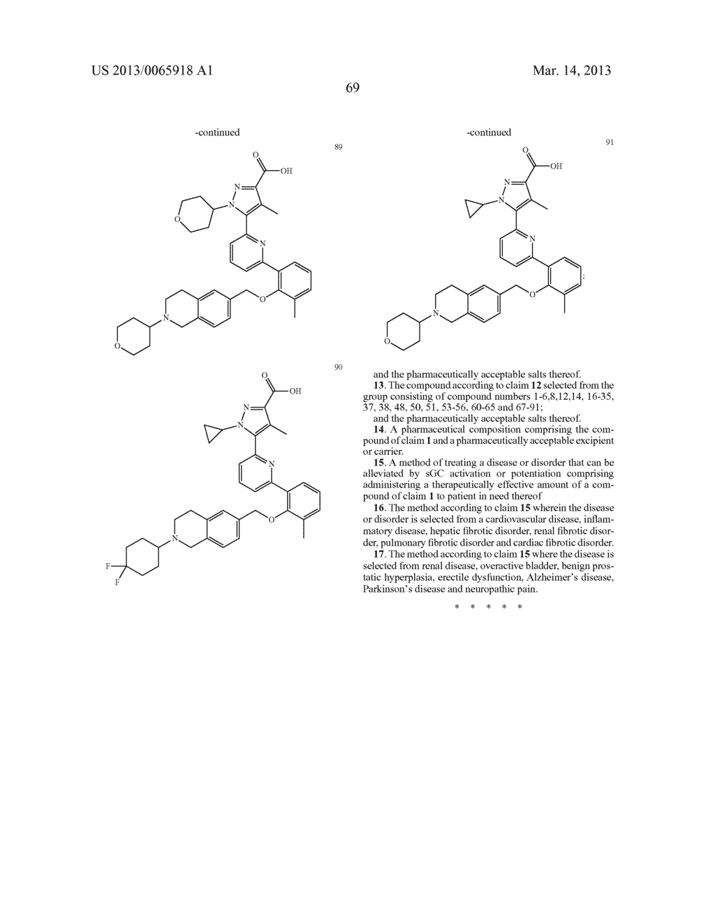 SOLUBLE GUANYLATE CYCLASE ACTIVATORS - diagram, schematic, and image 70