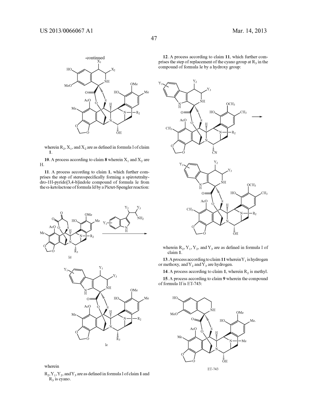 Synthetic Process for the Manufacture of Ecteinascidin Compounds - diagram, schematic, and image 48