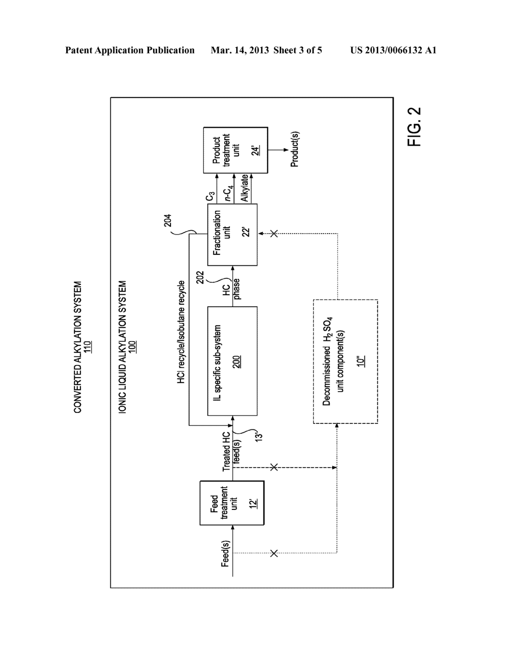 CONVERSION OF HF ALKYLATION UNITS FOR IONIC LIQUID CATALYZED ALKYLATION     PROCESSES - diagram, schematic, and image 04