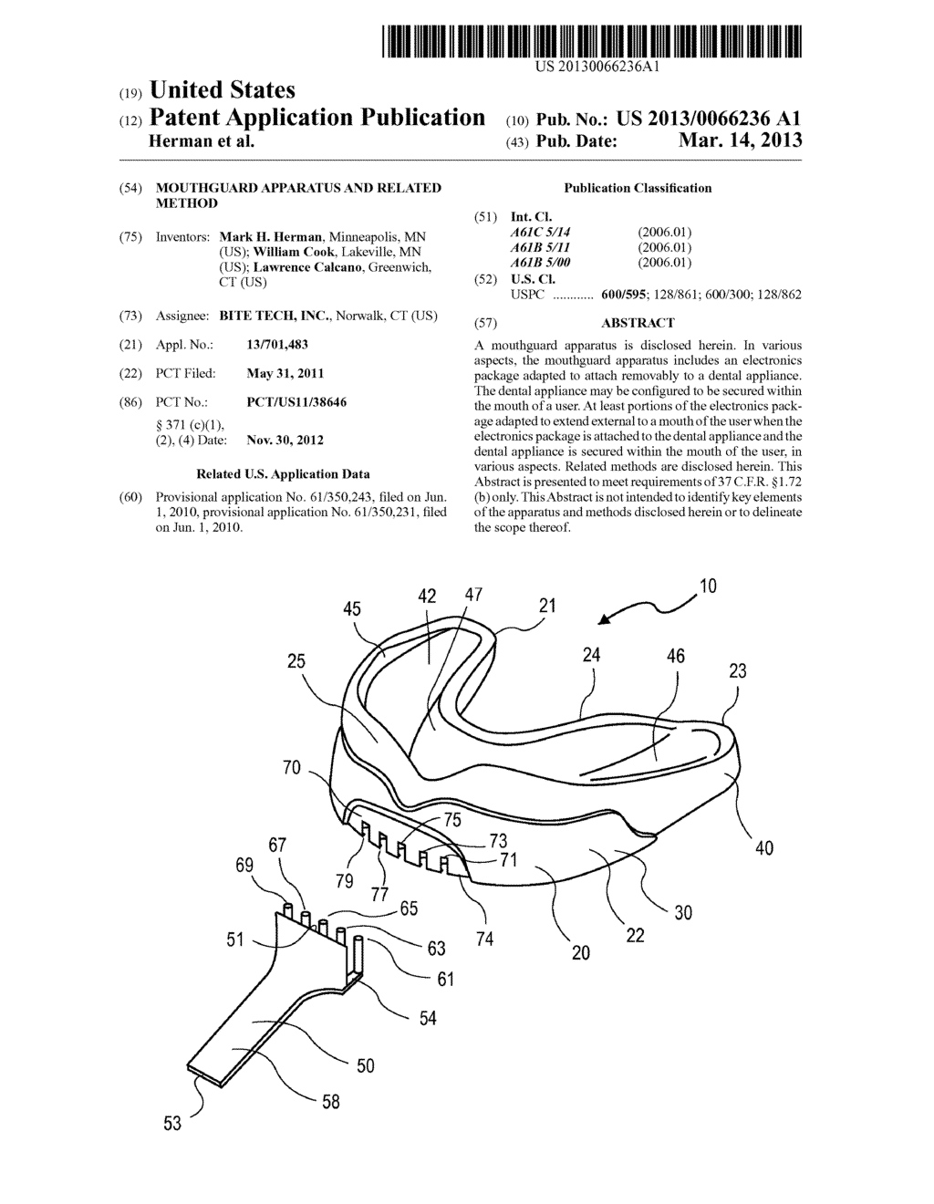 MOUTHGUARD APPARATUS AND RELATED METHOD - diagram, schematic, and image 01