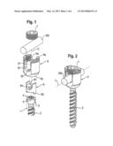 POLYAXIAL BONE ANCHORING DEVICE diagram and image