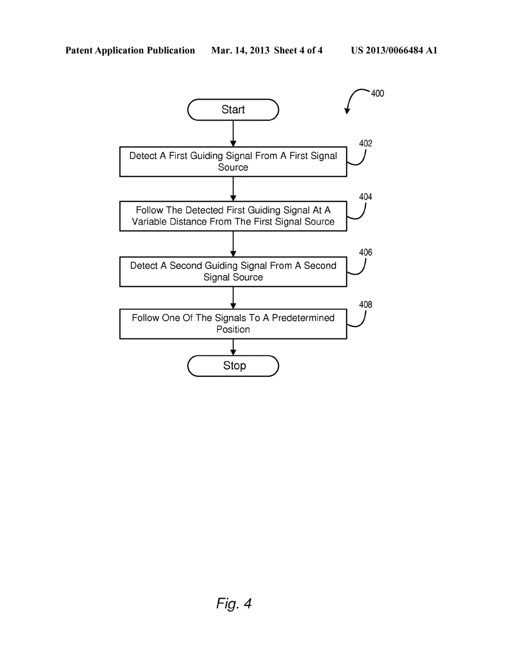 Method and System for Guiding a Robotic Garden Tool to a Predetermined     Position - diagram, schematic, and image 05