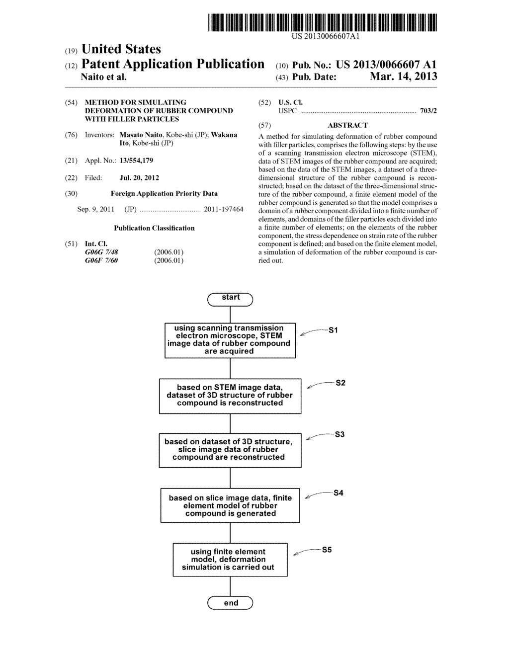 METHOD FOR SIMULATING DEFORMATION OF RUBBER COMPOUND WITH FILLER PARTICLES - diagram, schematic, and image 01